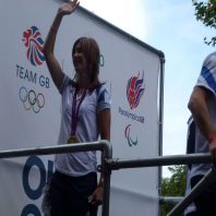 London Olympics 2012- Joanne Rowsell Cycling Team Pursuit Gold Medal